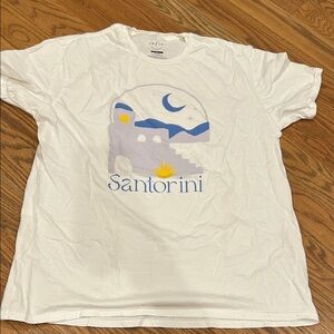White Santorini Graphic T-Shirt